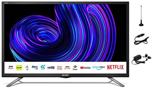 SHARP 24” Smart LED TV 12V/24V: 24-Inch Smart LED TV for Caravan