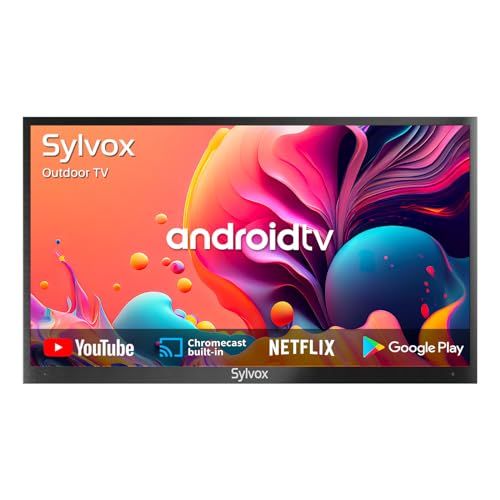 SYLVOX 75 inch: Outdoor TV, 4K UHD Android Smart TV, IP55 Waterproof